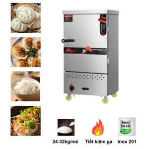Tủ nấu cơm 8 khay dùng gas Việt Nam