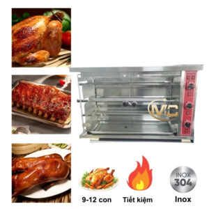 lò quay gà vịt dùng gas