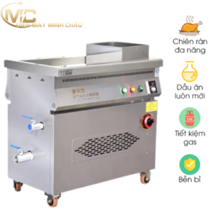 Bếp chiên tách dầu 50L dùng gas